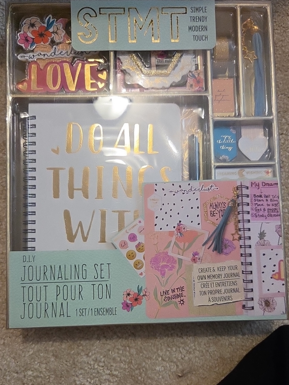 Pink & Gold DIY Journaling Set -